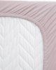 Jersey fitted sheet - powder pink