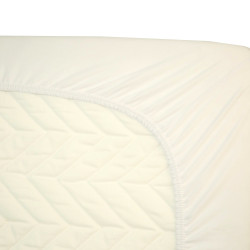 Jersey fitted sheet - white