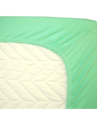 Jersey fitted sheet - green