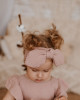 Muslin headband in powder pink