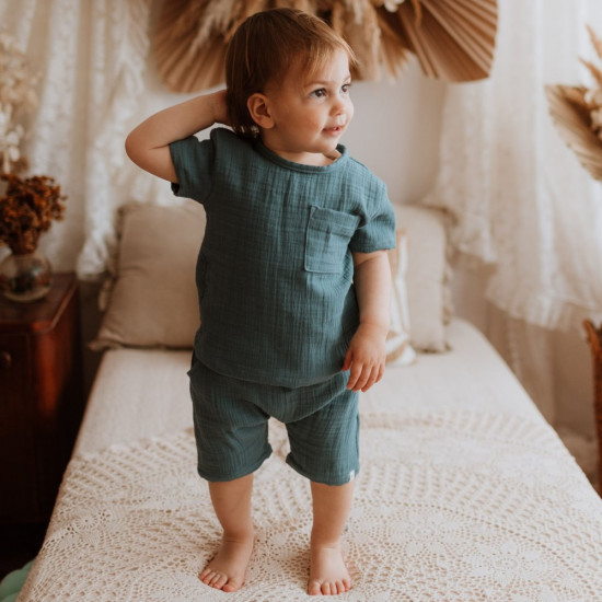 Muslin shorts - dark blue Muslin shorts - dark blue