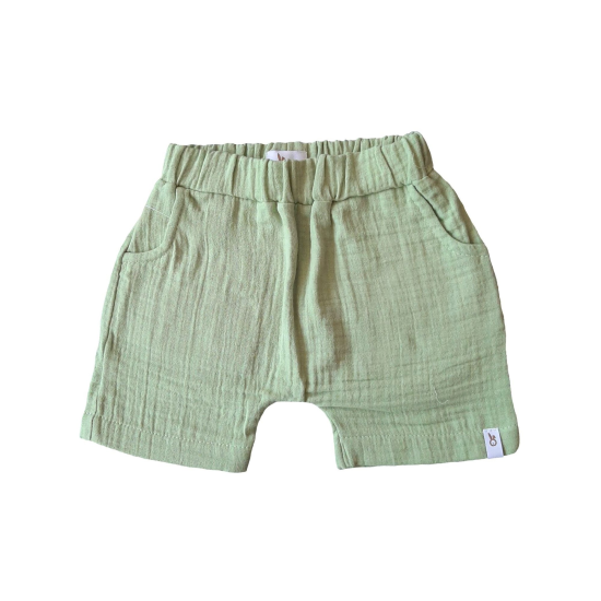 Muslin shorts - green