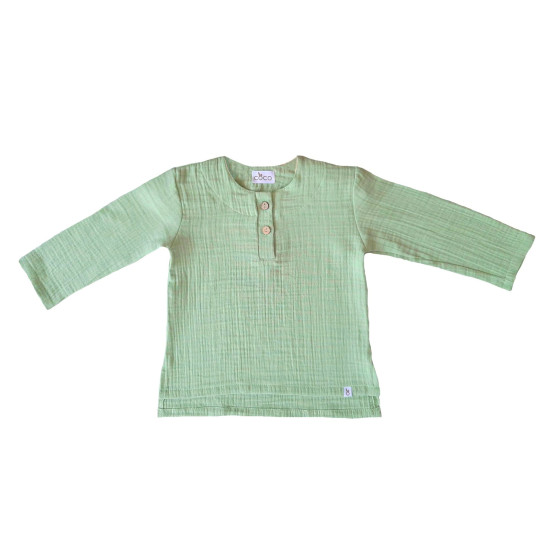 Green muslin shirt Green muslin shirt