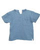 Children's muslin t-shirt - dark blue Children's muslin t-shirt - dark blue