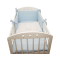Baby Crib Set LUX - blue