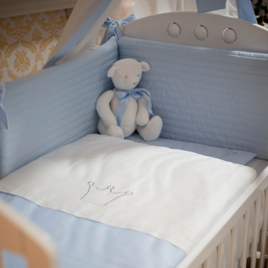 Baby Crib Set LUX - blue