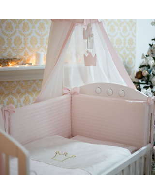 Baby Crib Set LUX - pink