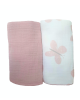 Multi-purpose muslin diaper butterfly themed 2/1