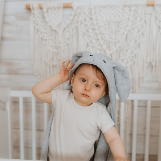 Bunny Towel - grey
