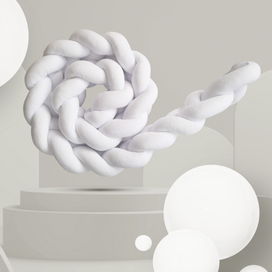 Plush braid - white