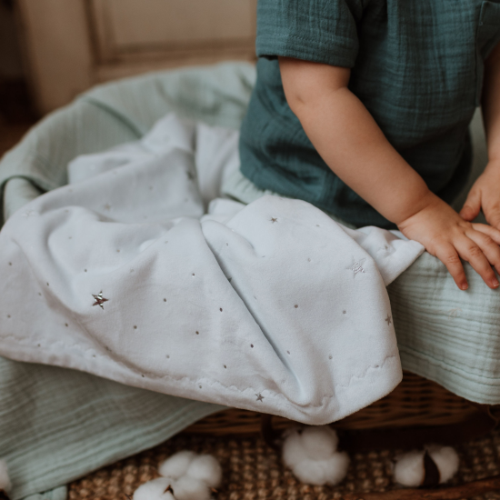 Bebi ćebe LUX plavo