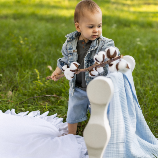 Summer Muslin Blanket - blue