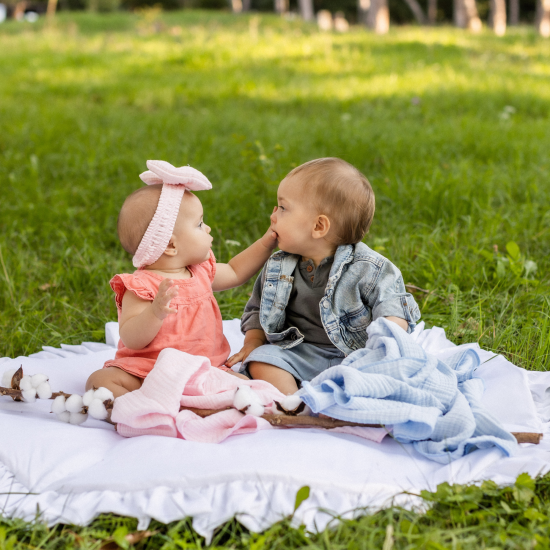 Summer Muslin Blanket - pink